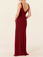 Chiffon Bridesmaid Dress with Slit 