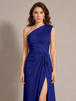 One-Shoulder Prom Dress with Slit