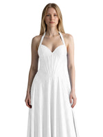 Halter Beaded Prom Dress 