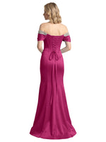 Corset Beaded Trumpet Prom Dress 