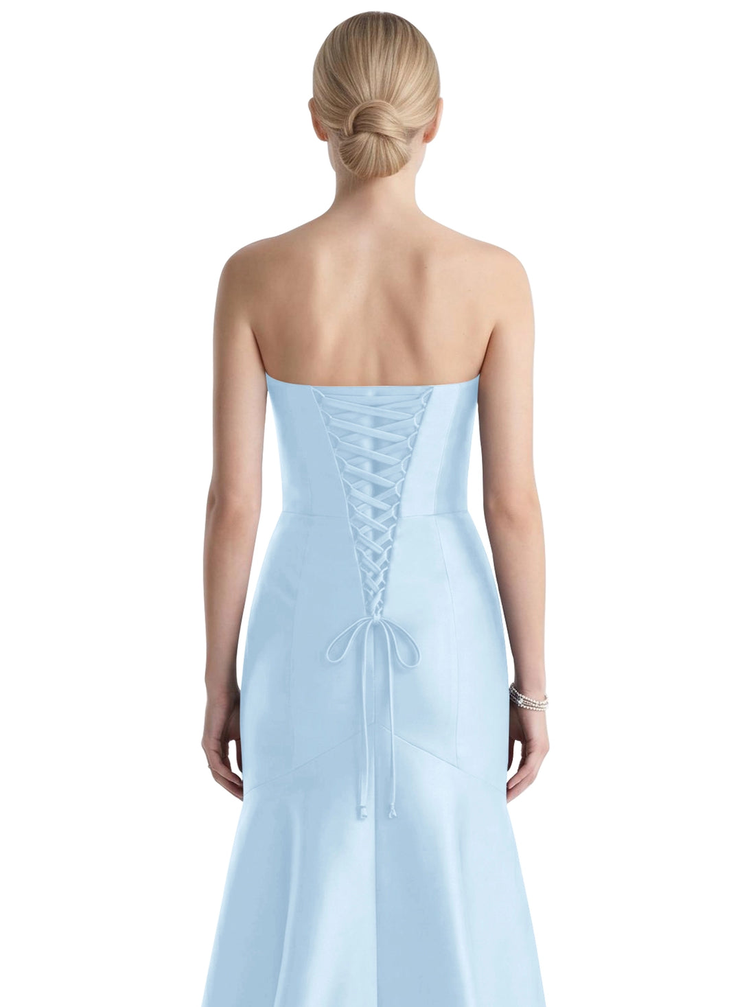 Strapless Ruched Bodice Prom Dress 