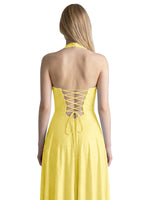 Halter Beaded Prom Dress 