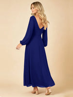 A-line Bridesmaid Dress with Long Sleeves 