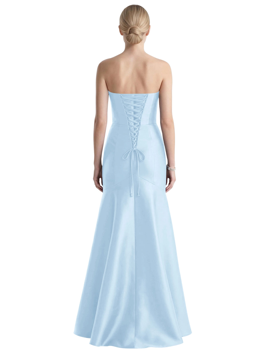 Strapless Ruched Bodice Prom Dress 