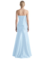 Strapless Ruched Bodice Prom Dress 
