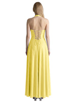Halter Beaded Prom Dress 