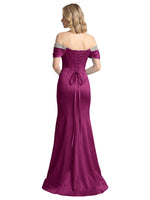 Corset Beaded Trumpet Prom Dress 