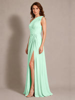 One-Shoulder Prom Dress with Slit