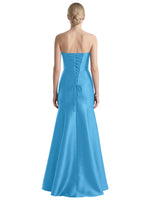 Strapless Ruched Bodice Prom Dress 