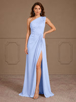 One-Shoulder Prom Dress with Slit