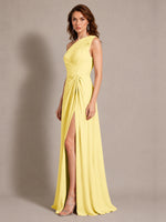 One-Shoulder Prom Dress with Slit