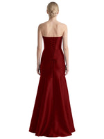 Strapless Ruched Bodice Prom Dress 
