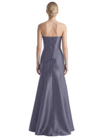 Strapless Ruched Bodice Prom Dress 