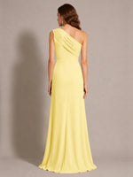 One-Shoulder Prom Dress with Slit