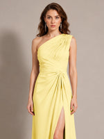 One-Shoulder Prom Dress with Slit