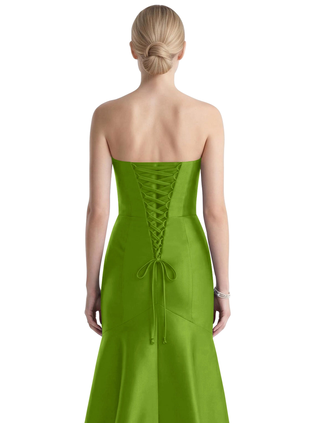 Strapless Ruched Bodice Prom Dress 