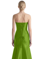 Strapless Ruched Bodice Prom Dress 