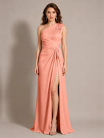 One-Shoulder Prom Dress with Slit