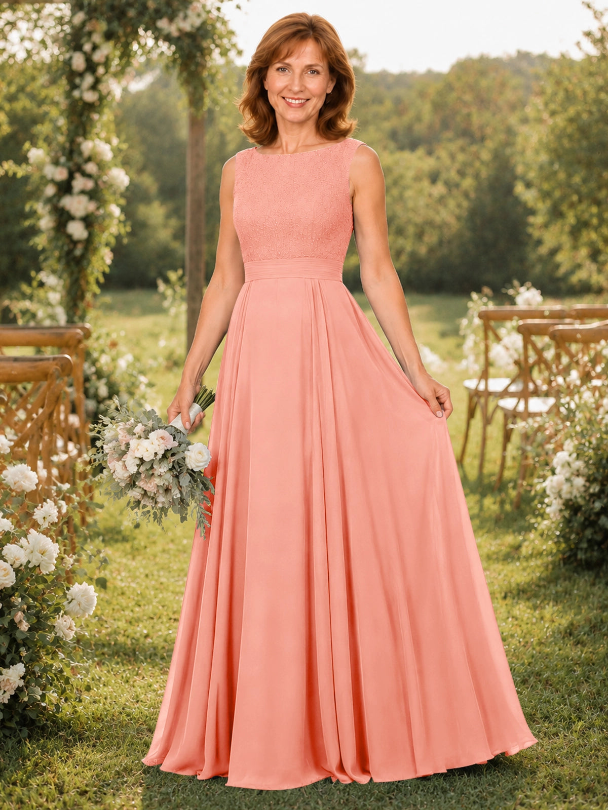 A-line Mother of the Bride Dress