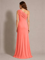 One-Shoulder Prom Dress with Slit