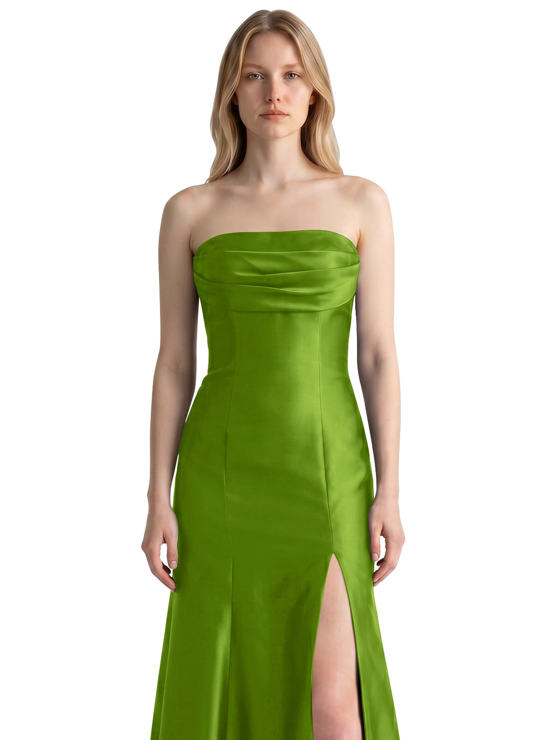 Strapless Ruched Bodice Prom Dress 