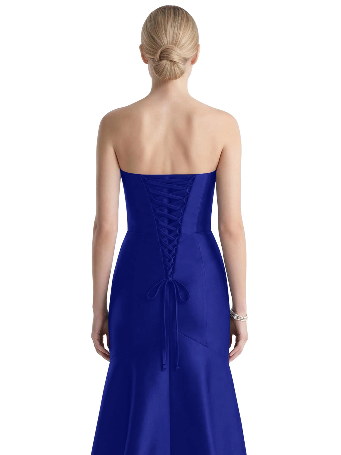 Strapless Ruched Bodice Prom Dress 