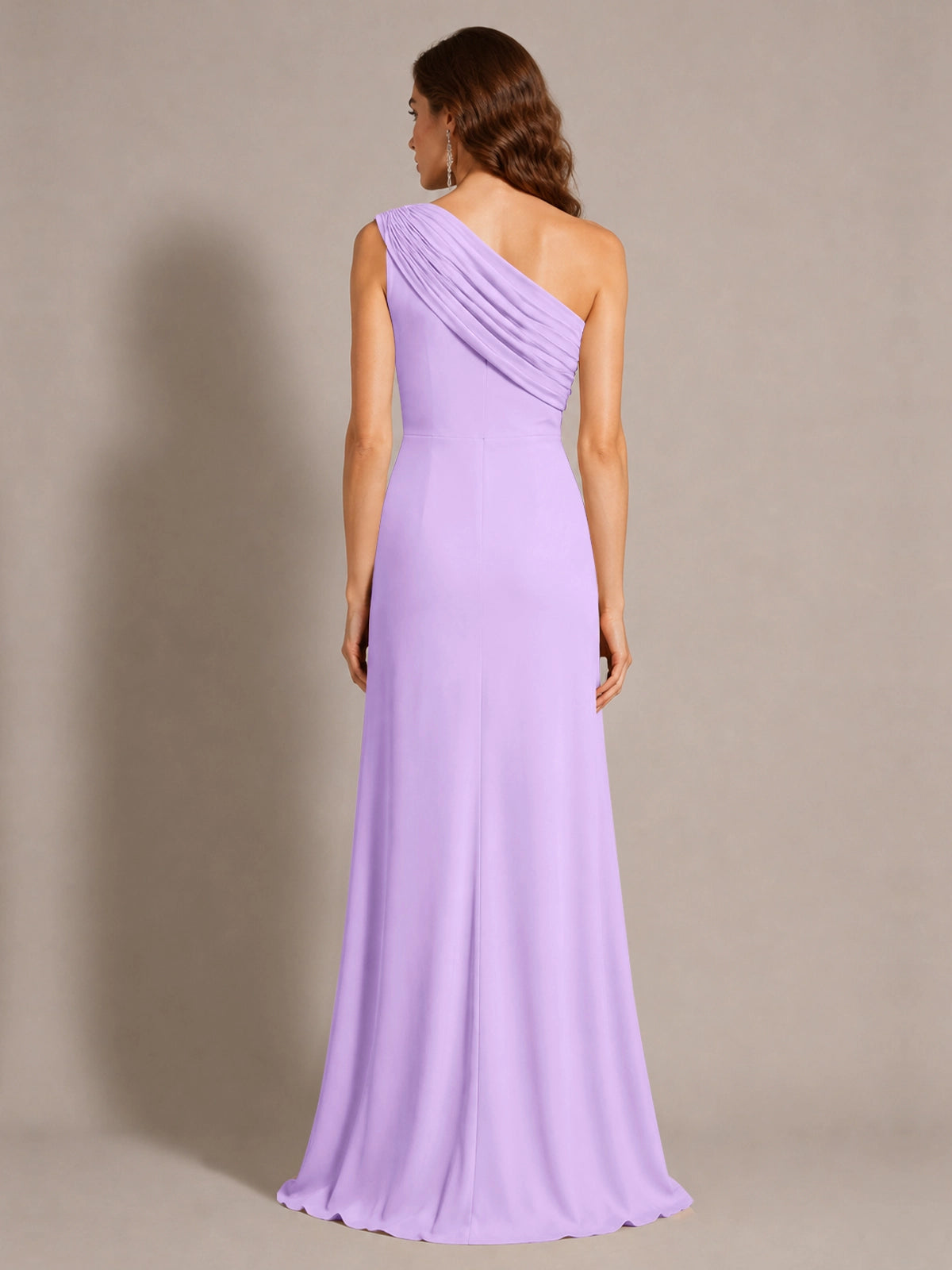 One-Shoulder Prom Dress with Slit