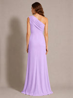 One-Shoulder Prom Dress with Slit