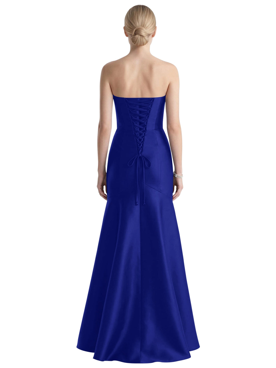 Strapless Ruched Bodice Prom Dress 