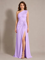 One-Shoulder Prom Dress with Slit