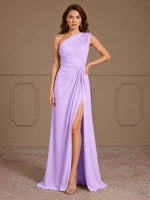 One-Shoulder Prom Dress with Slit