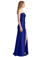 Strapless Ruched Bodice Prom Dress 