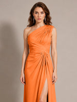 One-Shoulder Prom Dress with Slit
