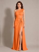 One-Shoulder Prom Dress with Slit