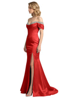 Corset Beaded Trumpet Prom Dress 