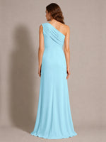 One-Shoulder Prom Dress with Slit