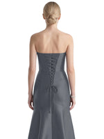 Strapless Ruched Bodice Prom Dress 
