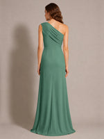 One-Shoulder Prom Dress with Slit