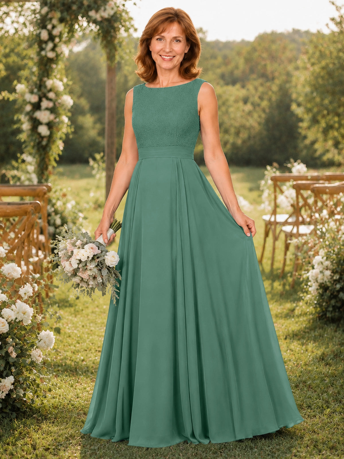 A-line Mother of the Bride Dress
