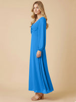 A-line Bridesmaid Dress with Long Sleeves 