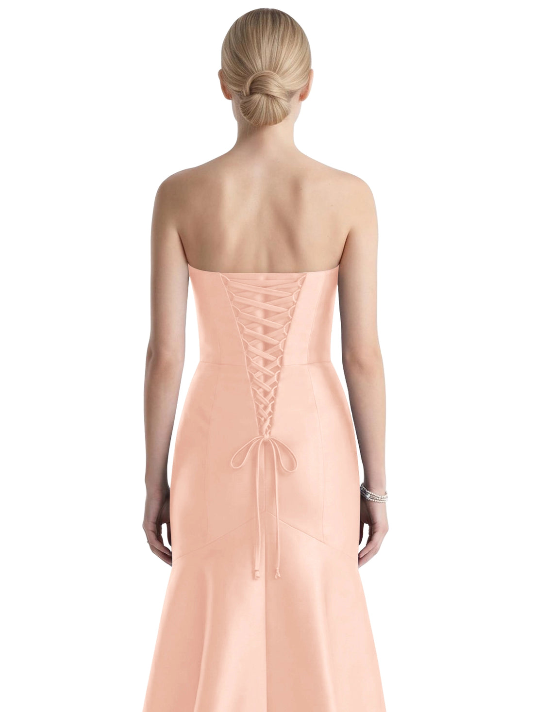 Strapless Ruched Bodice Prom Dress 