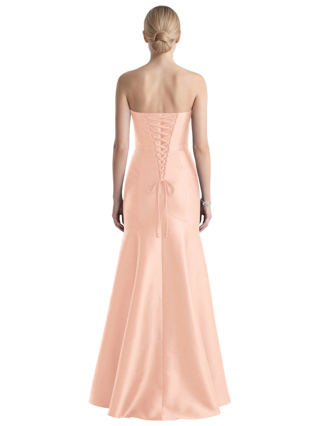 Strapless Ruched Bodice Prom Dress 