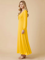 A-line Bridesmaid Dress with Long Sleeves 