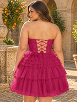 Sparkle Sweetheart Mini Gown Dress-Plus Size