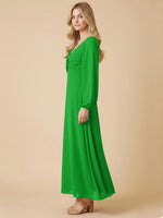 A-line Bridesmaid Dress with Long Sleeves 