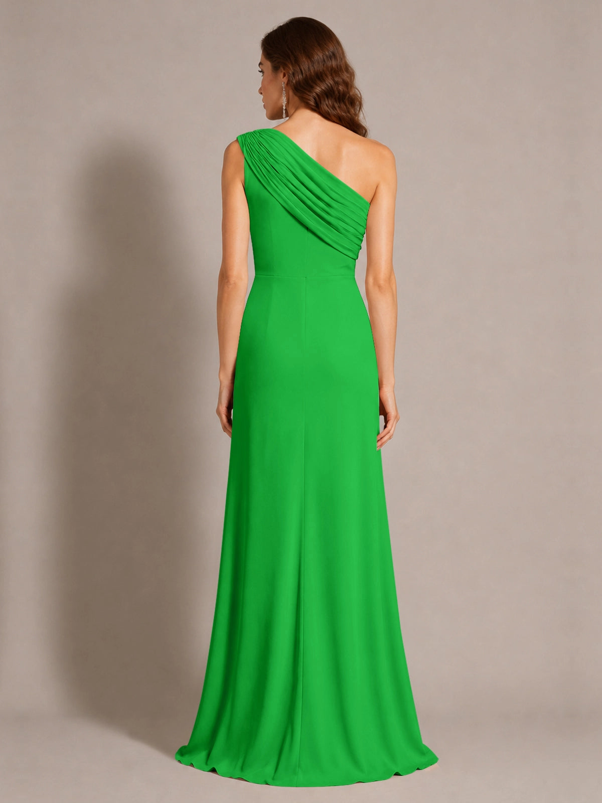 One-Shoulder Prom Dress with Slit