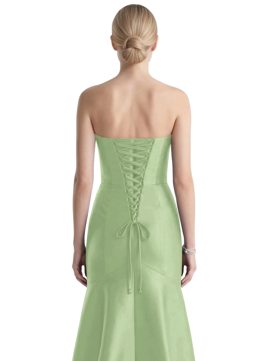 Strapless Ruched Bodice Prom Dress 