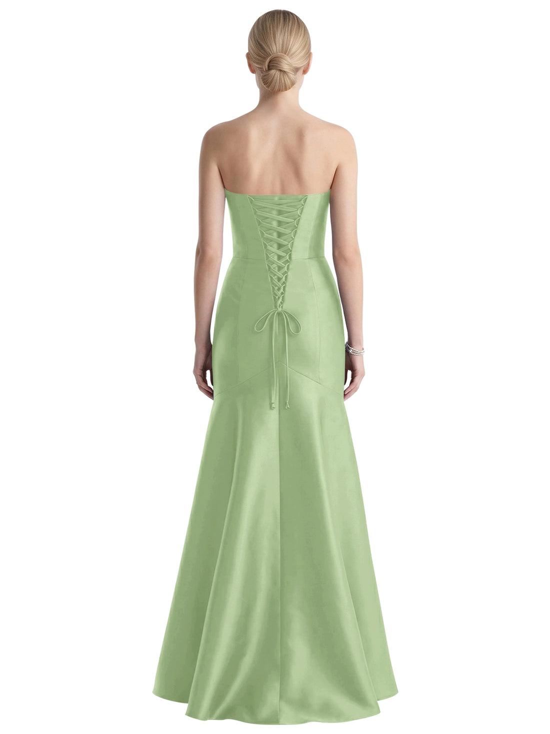 Strapless Ruched Bodice Prom Dress 