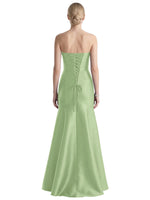 Strapless Ruched Bodice Prom Dress 