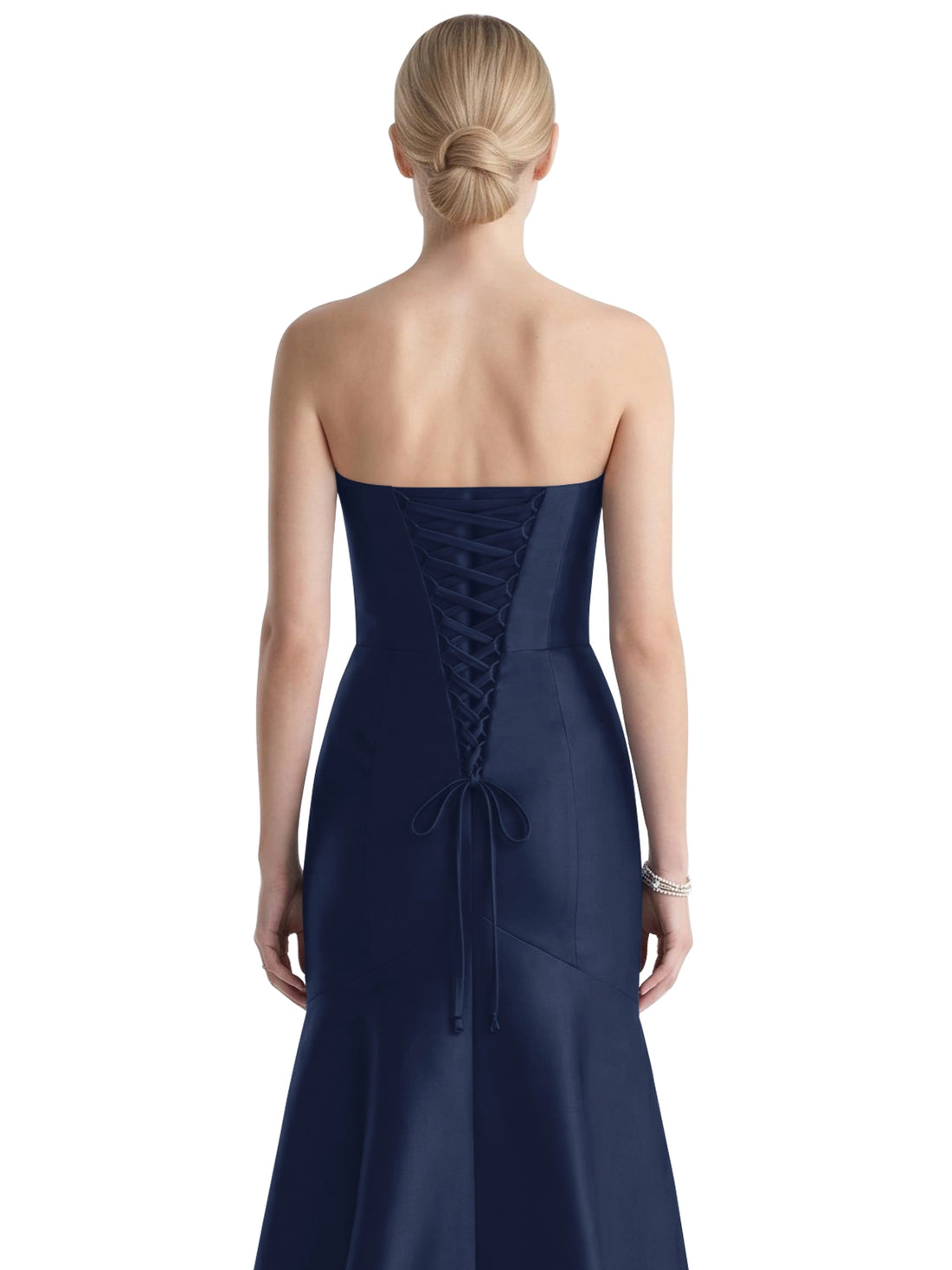 Strapless Ruched Bodice Prom Dress 